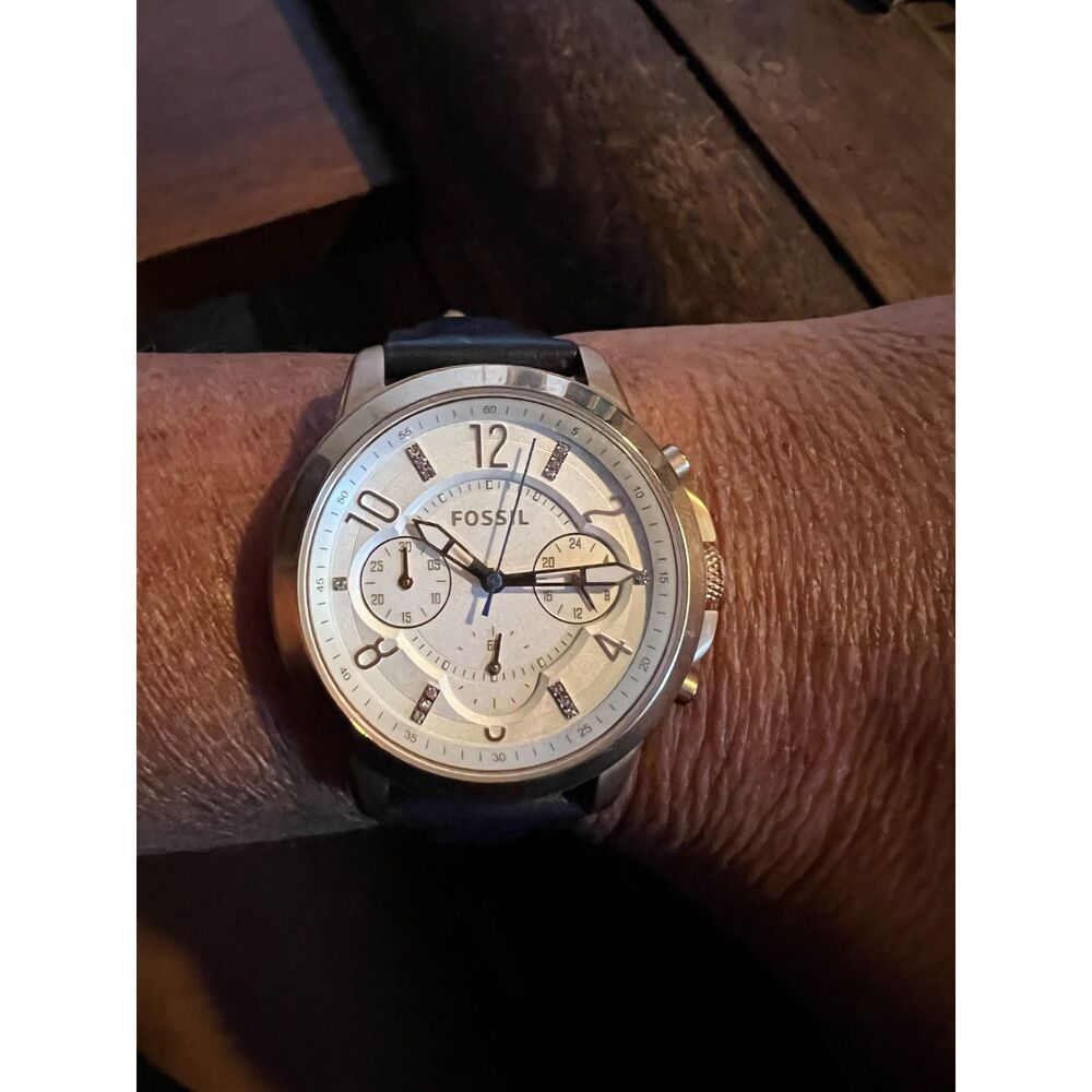 Fossil Es4040 Gwynn Chronograph White Dial Ladies… - image 1